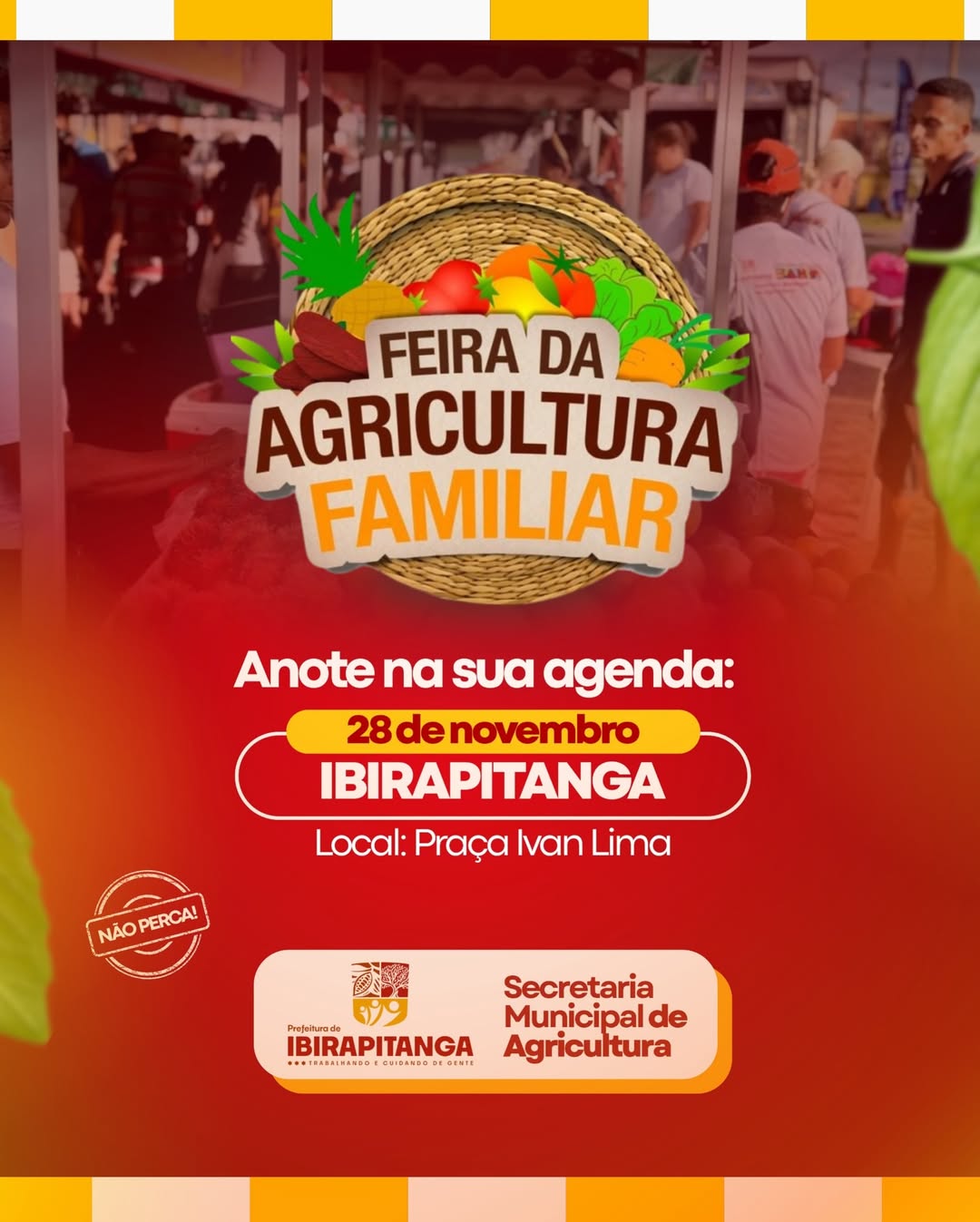 Feira da Agricultura Familiar movimenta a Praça Ivan Lima nesta sexta-feira (28), a partir as 06h